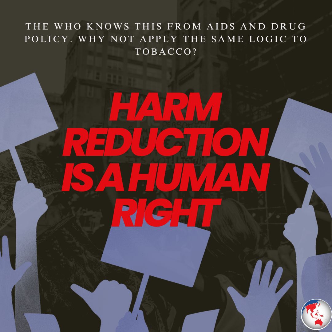 caphraorg's tweet image. Harm reduction is a human right.
The WHO knows this from AIDS and drug policy. Why not apply the same logic to tobacco?
#HumanRights #RightToHealth #THR bit.ly/4lFhBLk