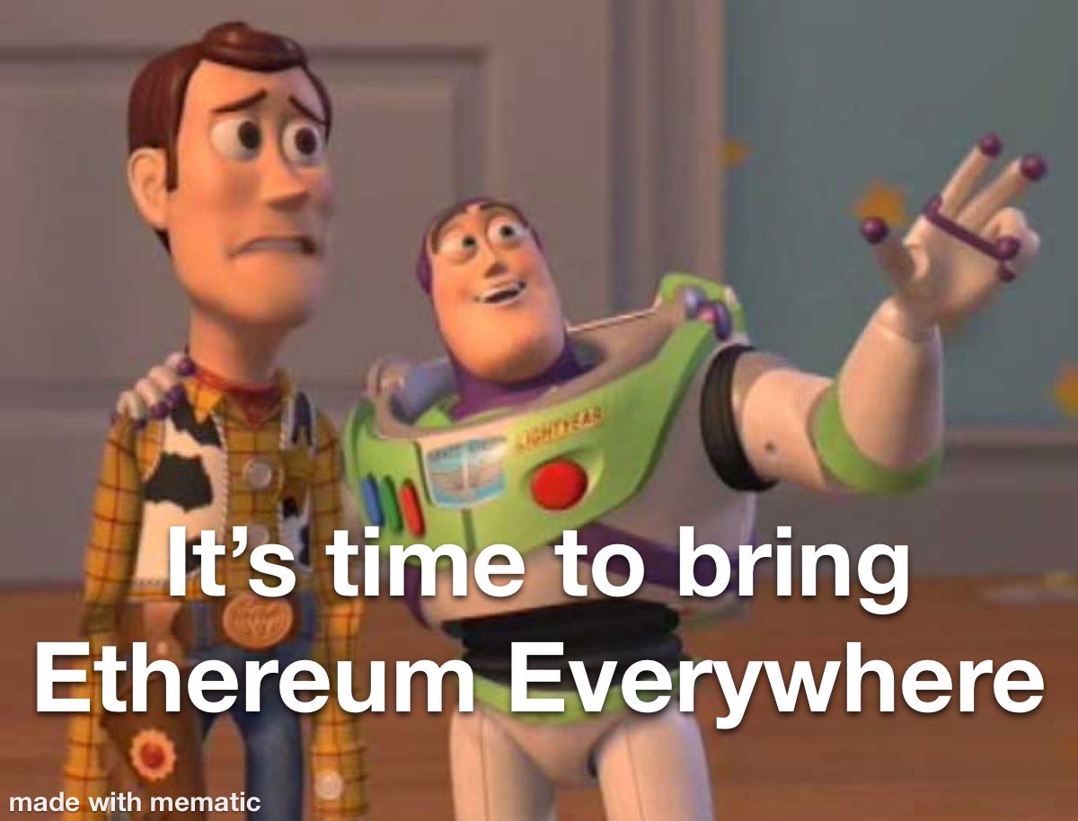 matteoikari's tweet image. It’s the moment to onboard devs and users on @ethereum.
It’s time to bring #EthereumEverywhere.
Who’s in?