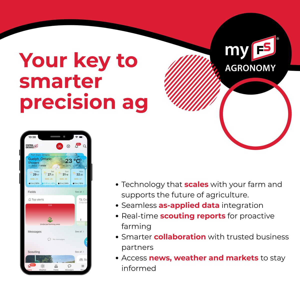 Scouting. Application Data. Simplifying your season. Curious yet? Let’s talk about the app that’s making it happen. 🌱📱 #myFSAgronomy #LetsDigIn #ontag centralontariofs.ca/Products-Servi…