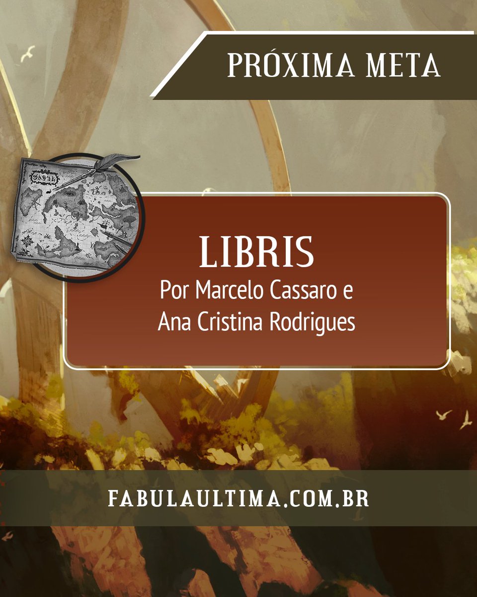 E TEMOS MAIS META BATENDO! 🔥

Finalizamos a semana com MAIS #FabulaUltima!

🃏 NOVA CLASSE ➡️ Mais uma Classe inédita que será sugerida e escolhida pelos APOIADORES! A classe mais votada vai entrar para o livro de metas estendidas, com regras próprias!

Acesse o chat de