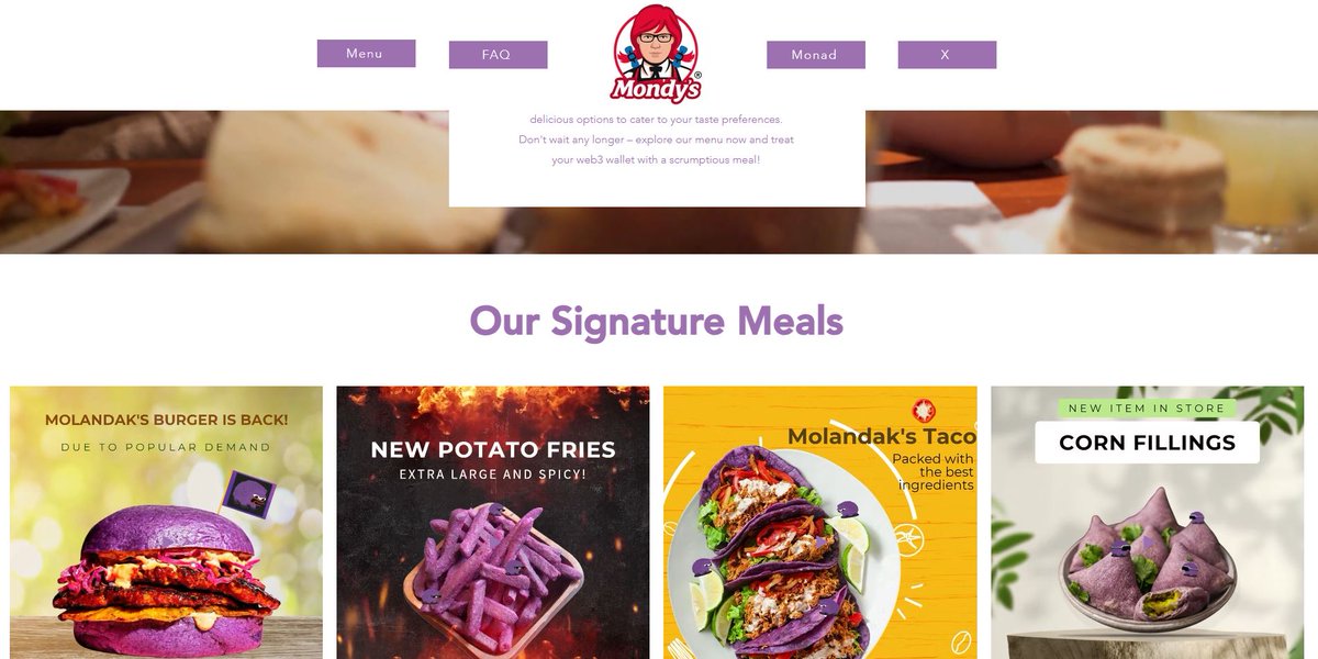 🚨 It's happening! 

Introducing mondys.xyz, a deliciously unique NFT experience where food meets fun in Web3.

Mint goes live in 1 hour.
Animated. Collectible. Purple. 💜
Don't miss the taste of Molandak, only on Monad!