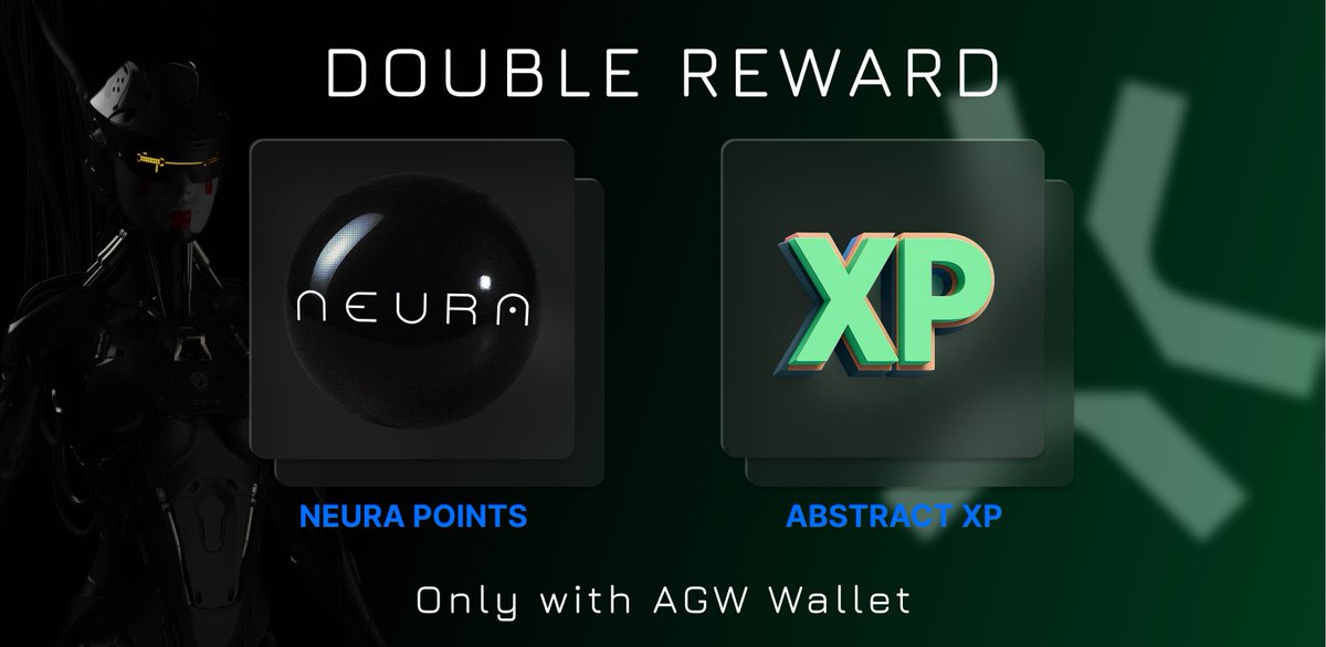 NeuraADND's tweet image. Double rewards go live July 29 (Tuesday)
Hold your Neura assets (Boxes, Androids, Modules) in AGW
→ Get Neura Points and Abstract XP