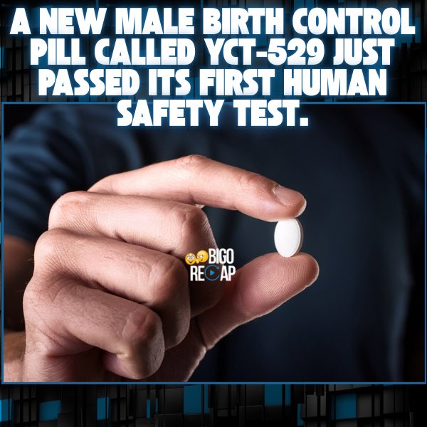 bigorecap's tweet image. A new male #birthcontrol pill called #YCT529 just passed its first human safety test. It’s hormone-free, which makes it different from many other contraceptives.

This is an early success, but more trials are needed to see if it actually prevents pregnancy and is safe long-term.…