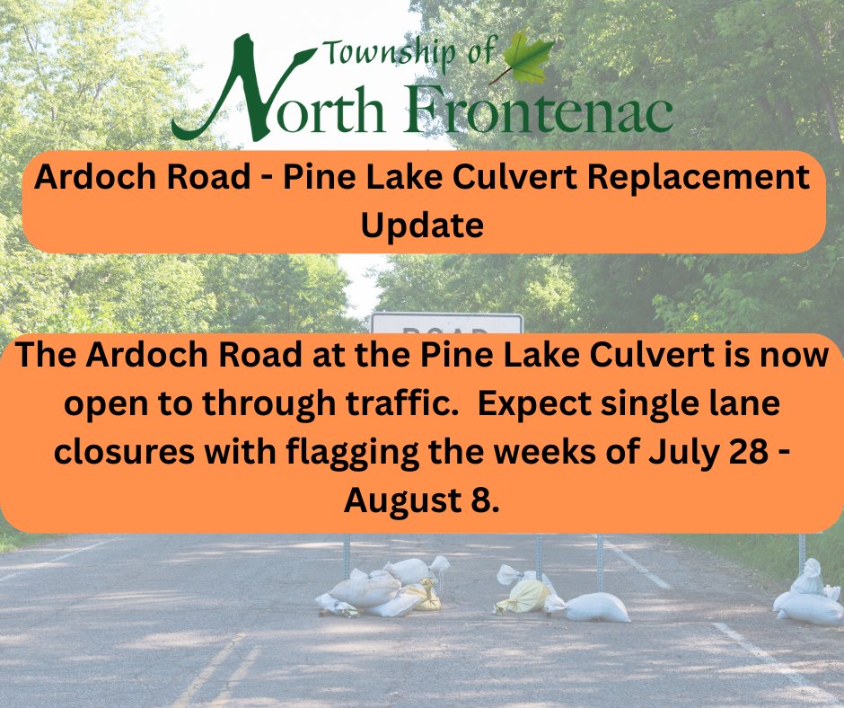 ROAD NOW OPEN

#northfrontenac #infrontenac