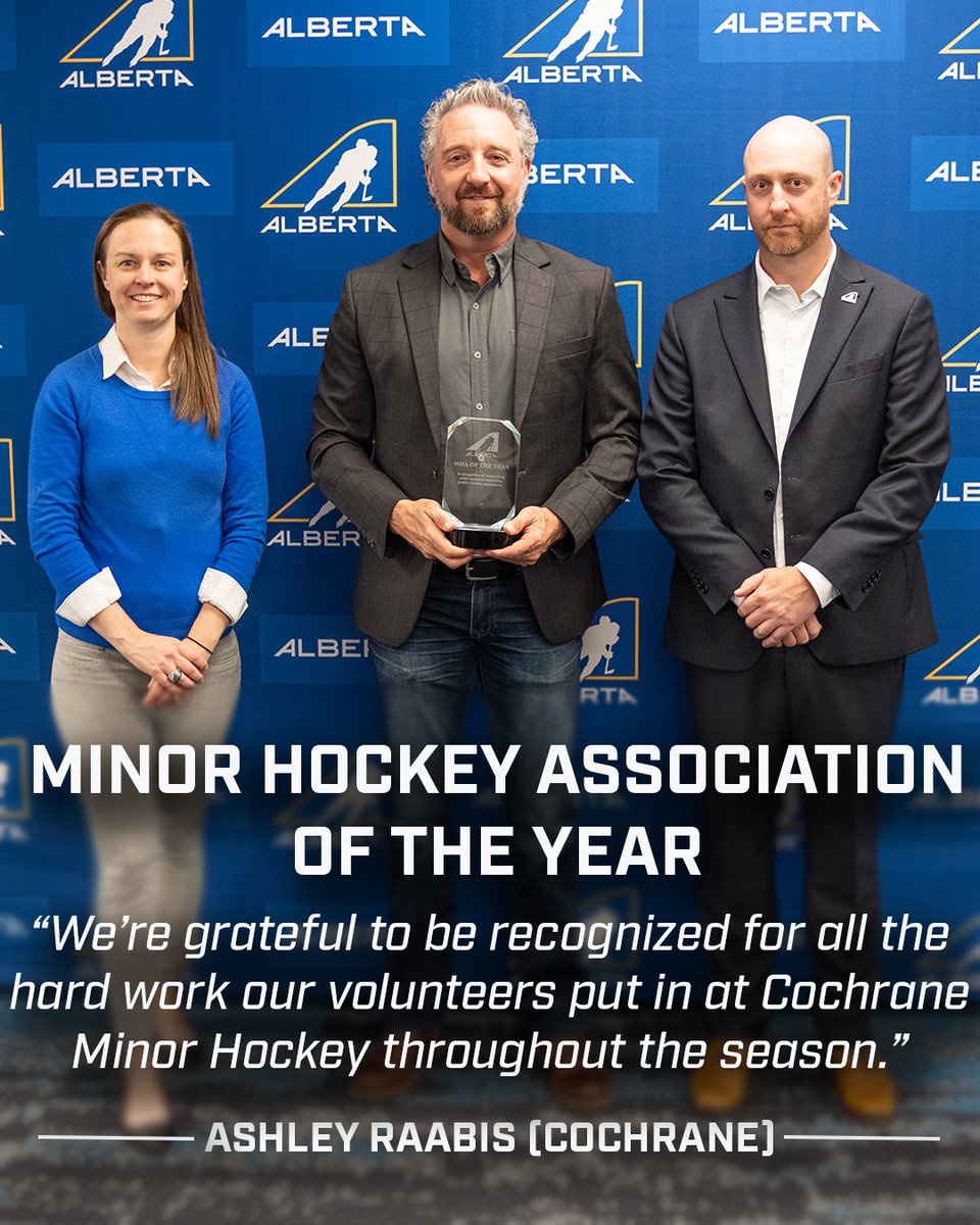 Still beaming with pride! 💙
Being named Minor Hockey Association of the Year by <a href="/HockeyAlberta/">Hockey Alberta</a> is more than an award, it’s a reflection of our entire community’s dedication to the game.
From Mini Thni to AAA, we’re building something special, together. 🏒
#CMHAFamily