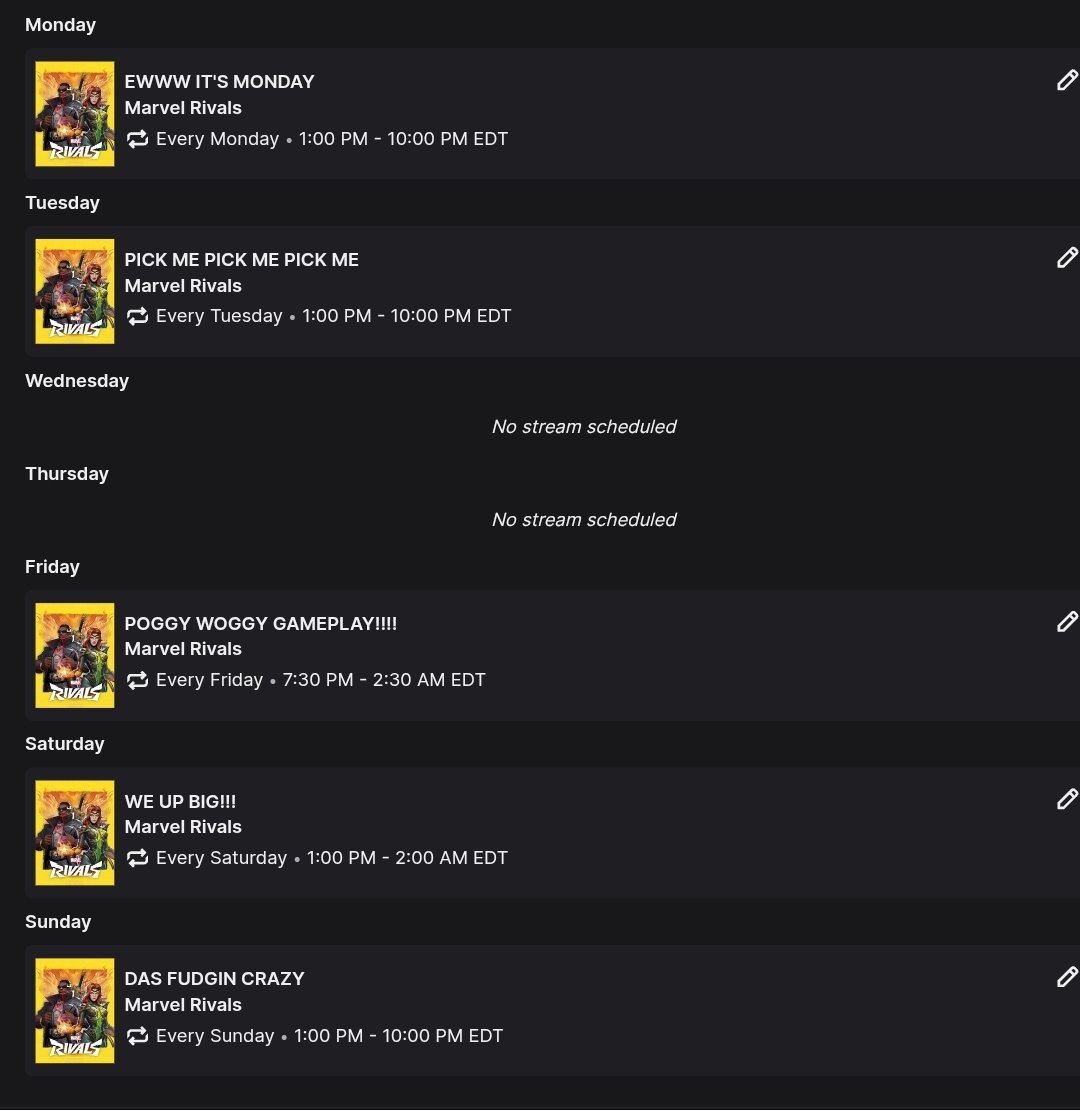 yunauwa's tweet image. streaming 730pm est tn for a while :D

my streaming schedule is up now on twitch, will try to follow it to the t. no streams wed &amp;amp; thurs