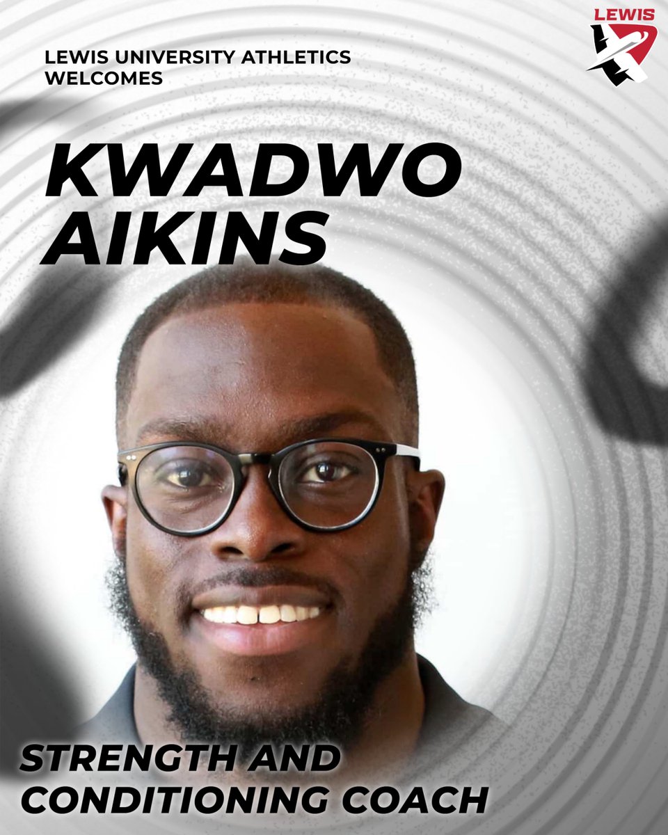 Welcome to Lewis KWADWO AIKINS!!!

Kwadwo is the new strength and conditioning coach for Lewis Athletics.

Read all about him: lewisflyers.com/news/2025/7/25…

#flyasone