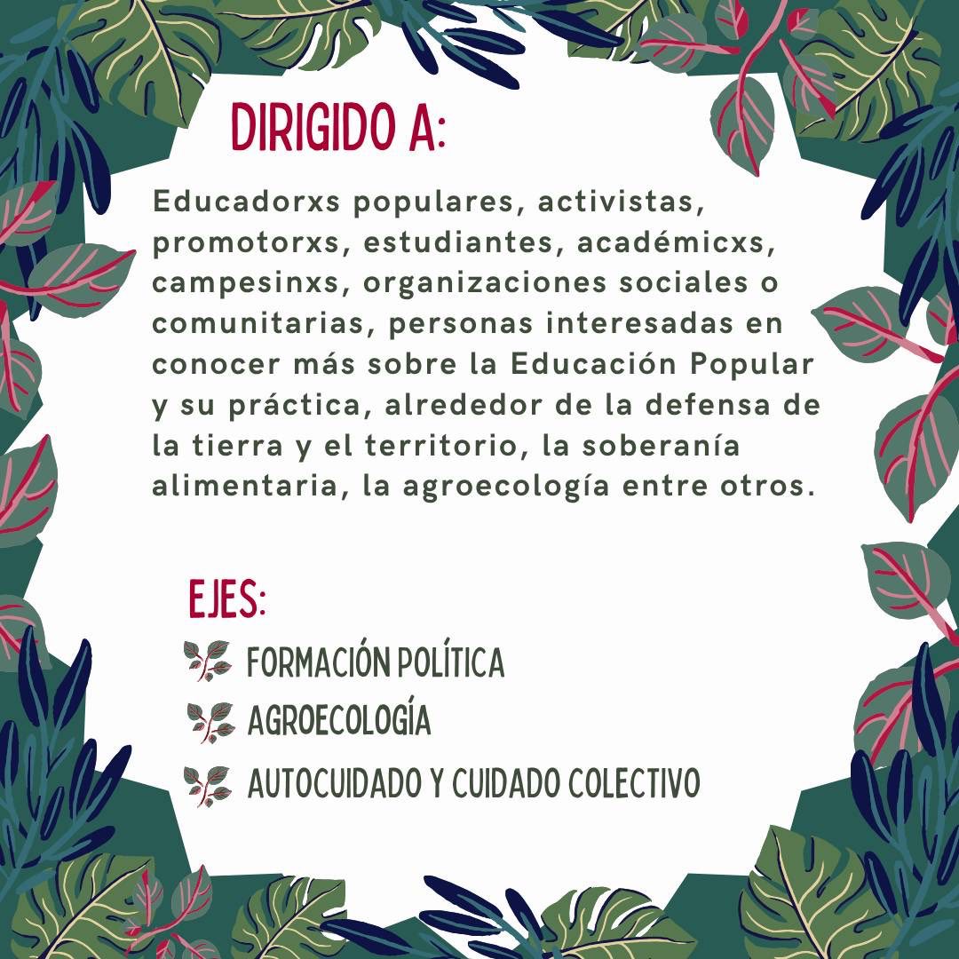 imdecac's tweet image. Ven a formar parte de la Comunidad de Aprendizajes para una Praxis Emancipatoria, la CAPE, en su edición sur, a realizarse en San Cristóbal de las Casas, Chiapas.
Regístrate antes 10 de agosto, 🔗registro: forms.gle/oquzhhFthdmpBb…
Correo: imdec.educacionpopular@gmail.com