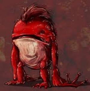 HorrifyingHist1's tweet image. The Yara-ma-yha-who is a creature from Aboriginal mythology, resembling a red frog-like man with suckers on its hands and feet. It lures victims by dropping from trees and drains their blood. #AboriginalMythology 🧛♂️