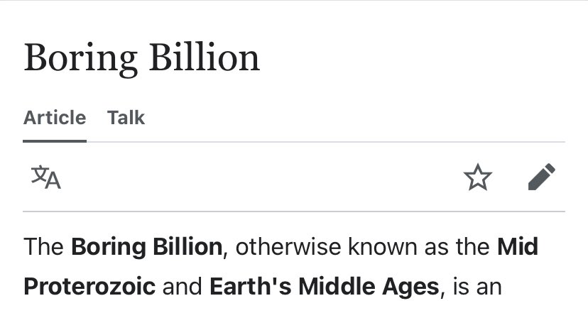 dumbitry's tweet image. also known as the Mid Proterozoic
