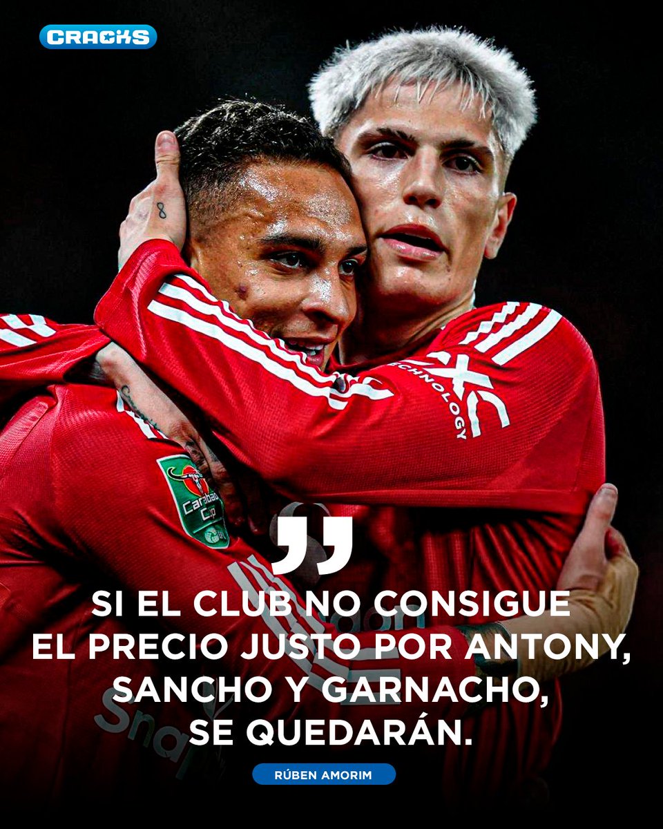 cracks_oficial's tweet image. AMORIM LOS CONTEMPLA 🔎
Antony, Garnacho y Sancho solo saldrán si llega una buena oferta. Si no, serán tomados en cuenta.
¿Opiniones? ¡Los leemos! 👀