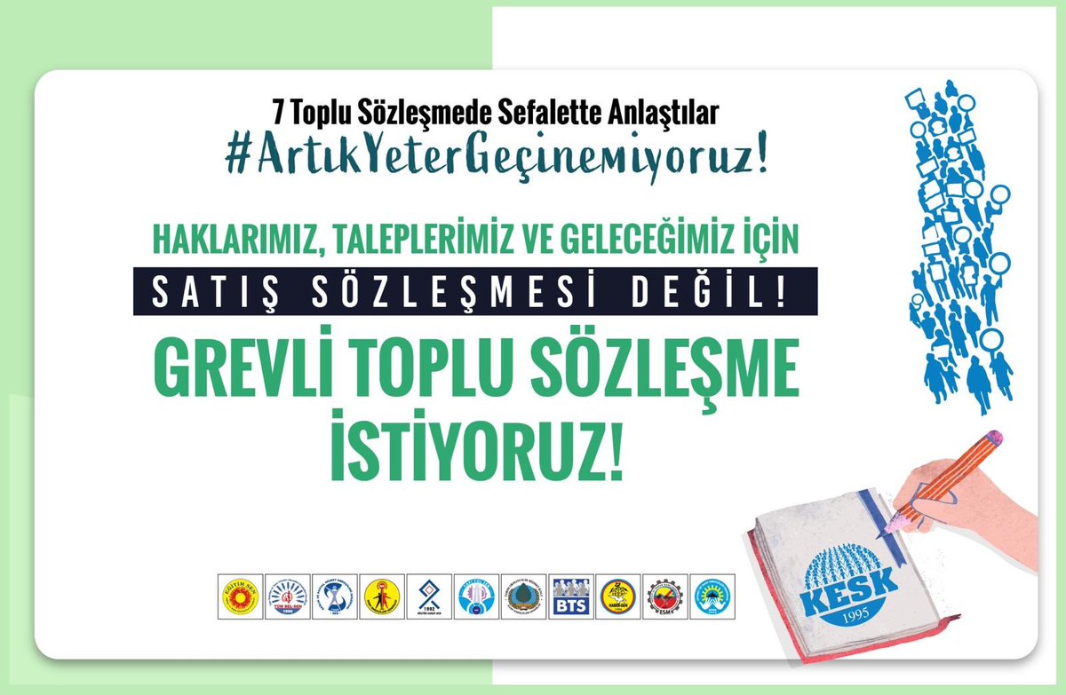 KemalIrmak_'s tweet image. Yoksulluk, yolsuzluk ve adalet yoksunu düzene karşı alanlarda, sokaklarda olacağız. Emekçilerin gerçek talepleri doğrultusunda, alternatif TİS masalarını iş yerlerine kuracağız.
#ArtıkYeterGeçinemiyoruz!