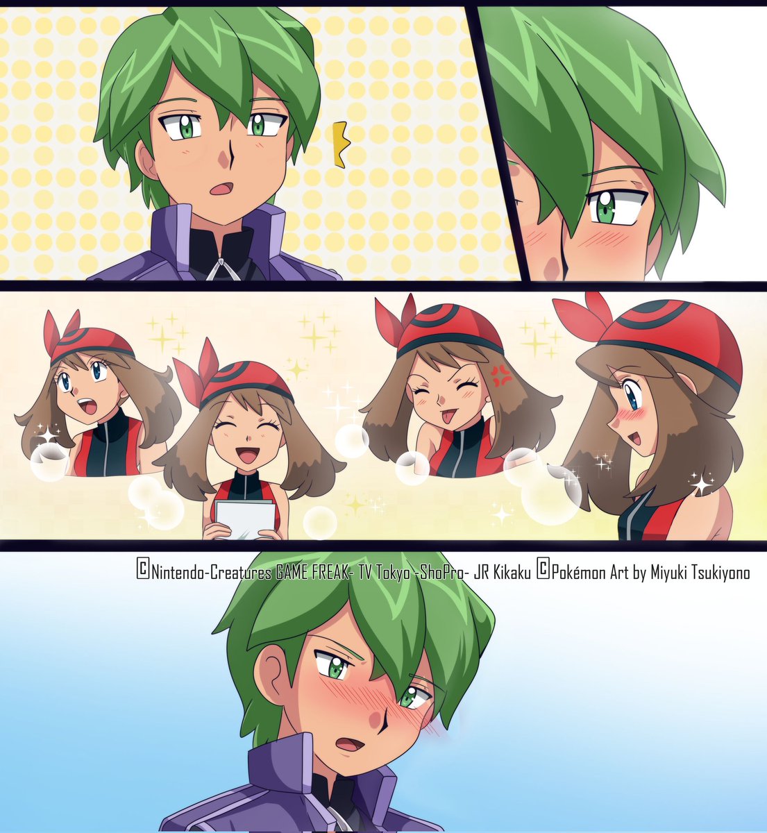 KomisawaS's tweet image. Cheesy, I hope you forgive me here!! xD
Sorry I don't have it in English, I need to translate it properly first.
For now, it's only in Spanish or without titles. deviantart.com/stash/21kv135f…
I hope not causing any inconvenience. 👉👈
#anipoke #pokemon #contestshipping #シュウハル