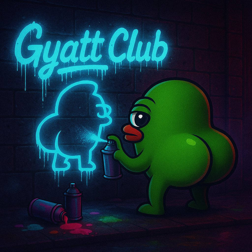 Gyatt_Club's tweet image. In the shadowed trenches of the Solana blockchain, where crooks prey on dreams, GYATT rises: born from the ashes of rugged memes, a rebel with a fire to save the trenches and stack generational wealth.
His Generational Bottom sparks a revolution that echoes across chains,…