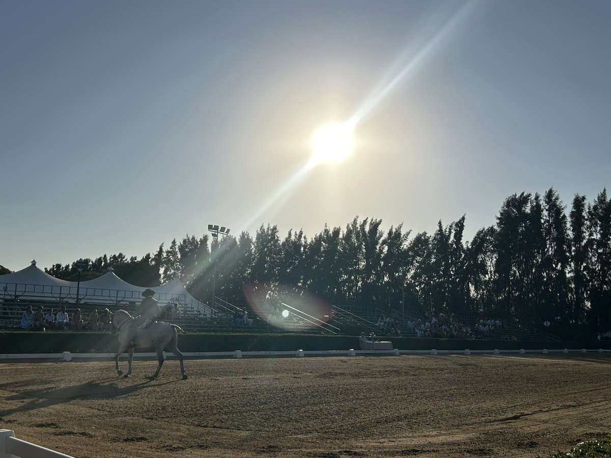 A punto de comenzar en #ElRocío I Concurso Nacional 3* de Doma Vaquera