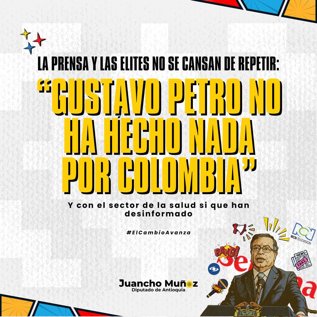 juandavidmuoz22's tweet image. ¡Derribando mitos sobre la reforma a la salud!
Ya no más EPS que se enriquecen mientras los pacientes esperan atención. Ya no más excusas para seguir perpetuando un modelo ineficiente y excluyente.
¡Que sea el pueblo quien decida sobre su salud, no los intereses económicos de…