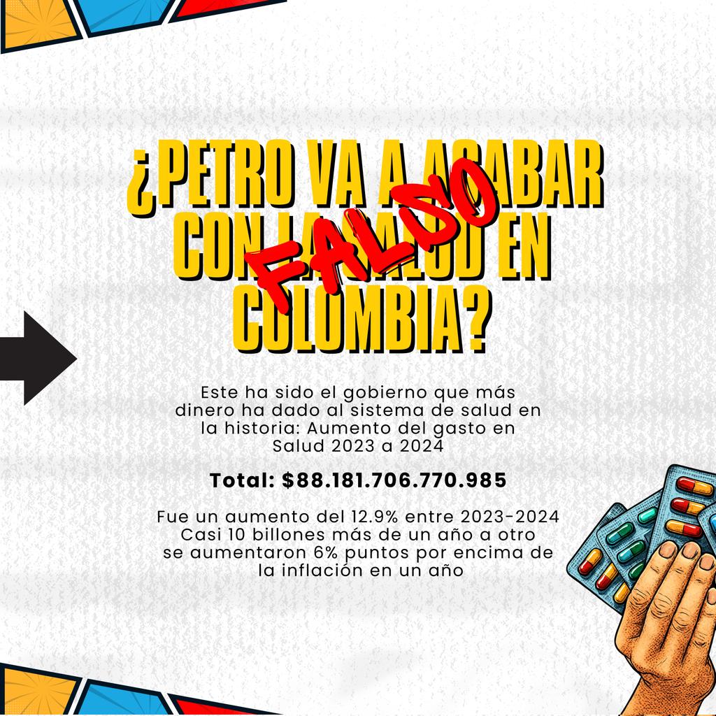 ¡Derribando mitos sobre la reforma a la salud!

Ya no más EPS que se enriquecen mientras los pacientes esperan atención. Ya no más excusas para seguir perpetuando un modelo ineficiente y excluyente.

¡Que sea el pueblo quien decida sobre su salud, no los intereses económicos de