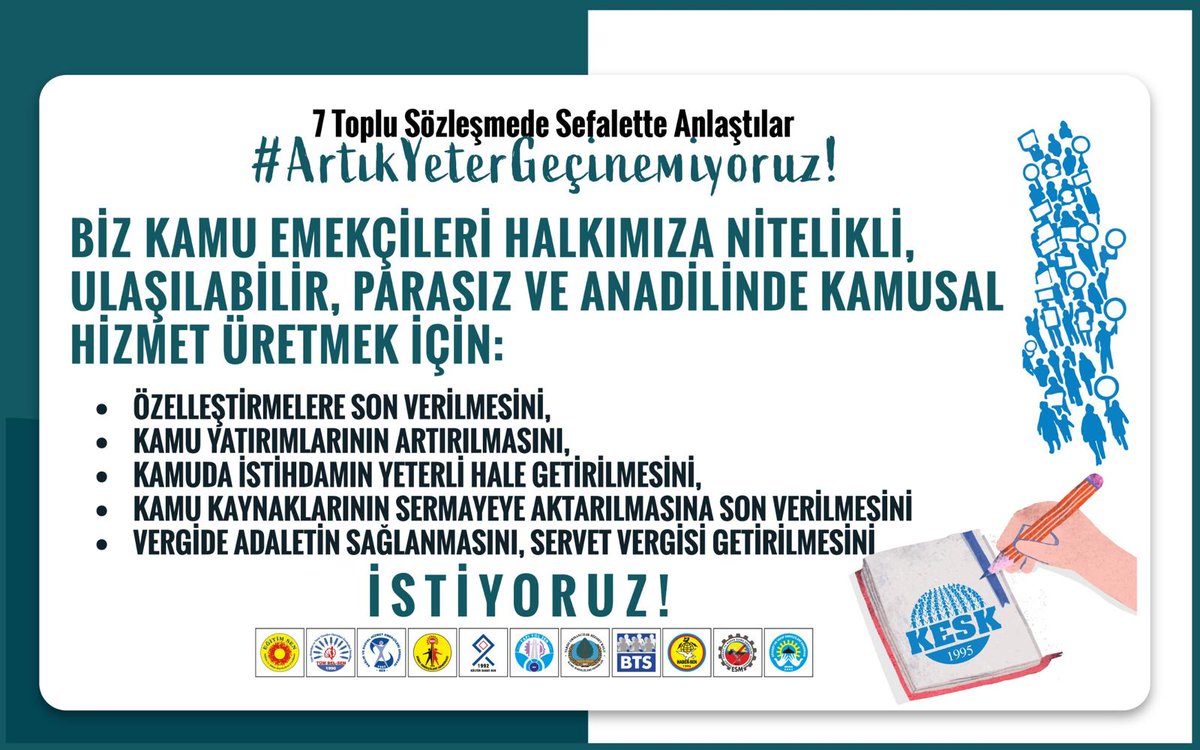 #Artıkyetetgeçinemiyuz!