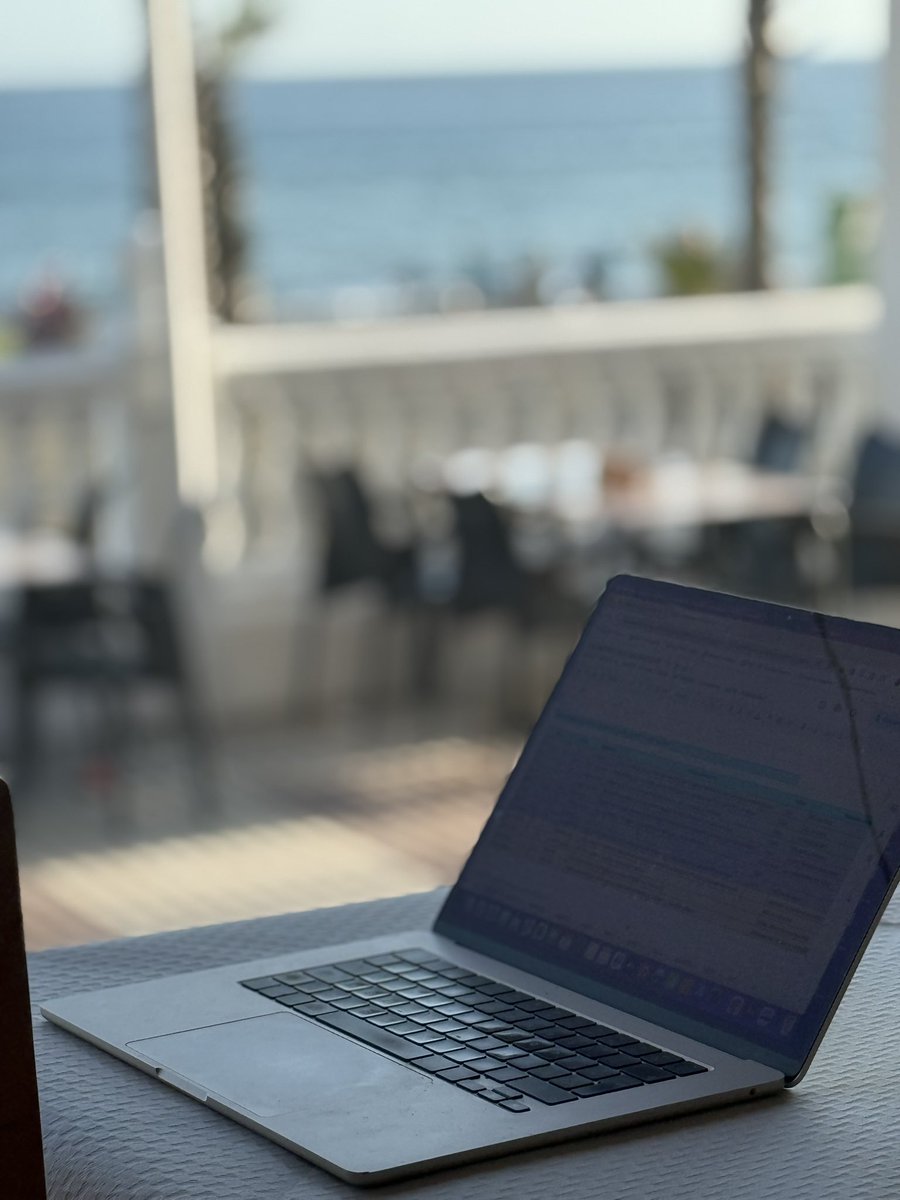 La vista que tengo mientras trabajo 🏝️☀️