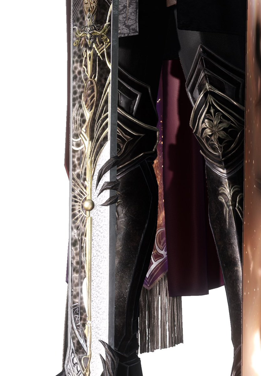 Kirakanjo's tweet image. Xavier’s sword shines like the turbulent surface of a dying star