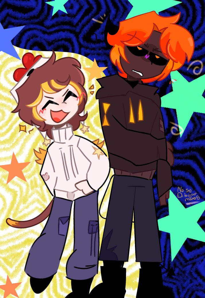 Sthep_sunny's tweet image. Ola hice un dibujo de magma boi y Fabri bb,sean buenos conmigo que es la primera vez que publico un dibujo acá 🥺 (el segundo dibujo solo le añadí saturación,DOUH)