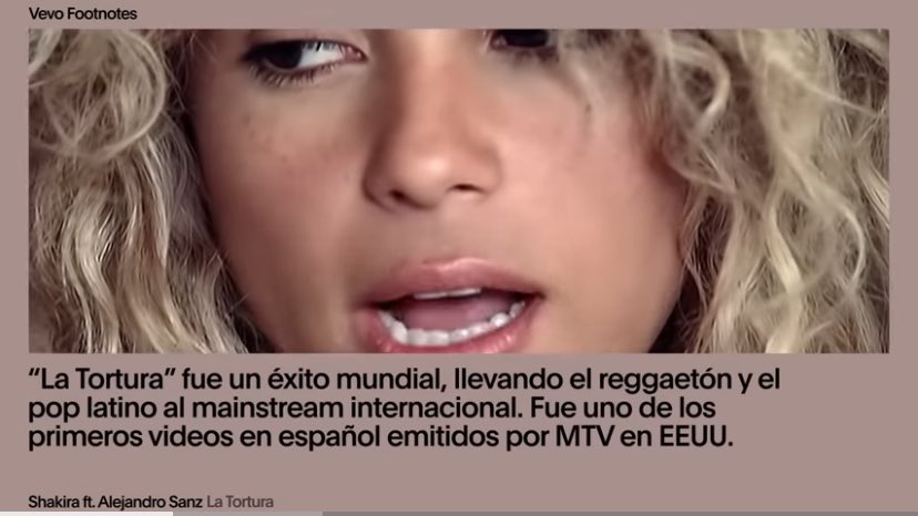 OwnUtopia's tweet image. Completando 20 anos de seu lançamento, o smash hit “La Tortura” da Shakira com Alejandro Sanz ganhou um video da serie “VEVO Footnotes”, contando historias do que fez esse single iconico e um divisor de aguas para o regaetoon. 🔥 youtu.be/Ffmi4TxpmHw?si…
