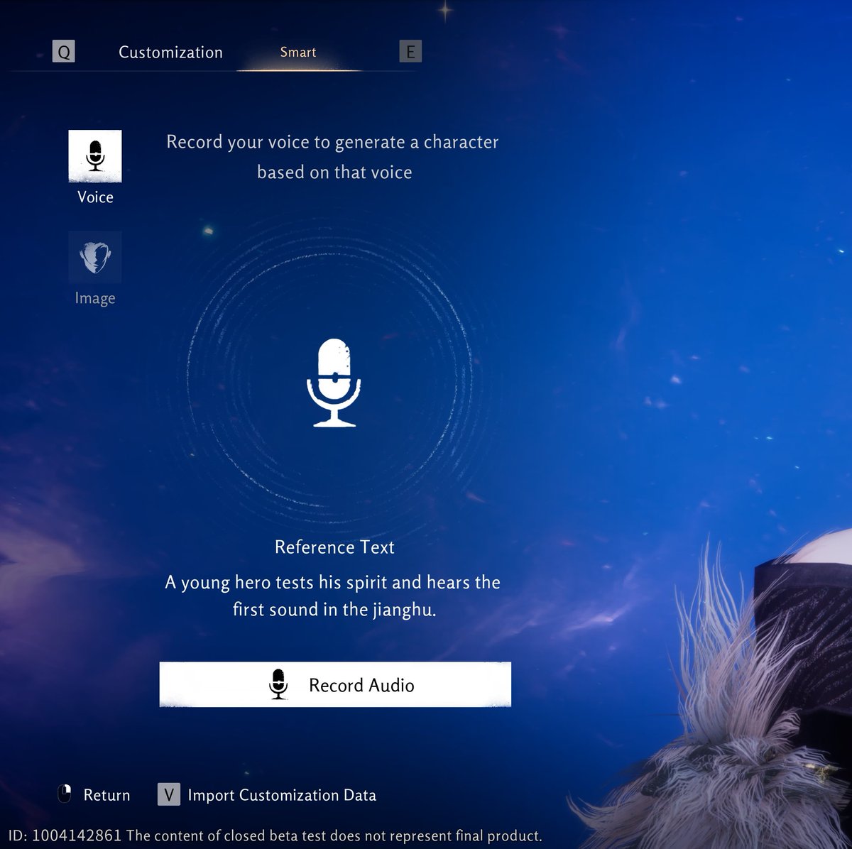 _RGTV_'s tweet image. In #WhereWindsMeet you can create a character based on your voice.
You can also generate a character based on a custom image upload.