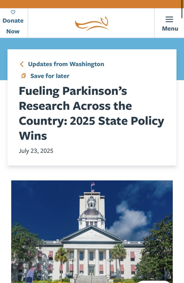 togetherforsharon (@togetherforsha1) on Twitter photo Fueling Parkinson’s Research Across the Country: 2025 State Policy Wins.
Parkinson’s Policy Progress
michaeljfox.org/news/fueling-p… <a href="/MichaelJFoxOrg/">michaeljfox.org</a> Fueling Parkinson’s Research Across the Country: 2025 State Policy Wins.
Parkinson’s Policy Progress
michaeljfox.org/news/fueling-p… <a href="/MichaelJFoxOrg/">michaeljfox.org</a>