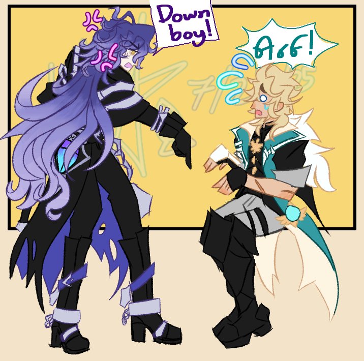 burnt_parchment's tweet image. heh, guess I&apos;m the first to do this for knightlight

#Varka #Flins