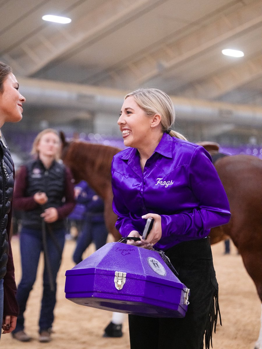 TCUWEquestrian's tweet image. Our Friday mood 😊