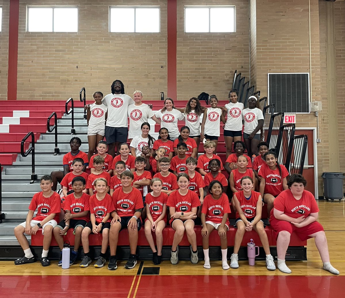 Coach_HickeyNR's tweet photo. 🙌🏻 What a great week of football! Coach P did an outstanding job hosting the 1st Annual Flag Football Camp! The kids had an amazing time, gaining valuable exposure to the game while learning essential skills to play and enjoy football #TrustTheClimb @NRockathletics @KFelicello https://t.co/2tZDQSqGYT