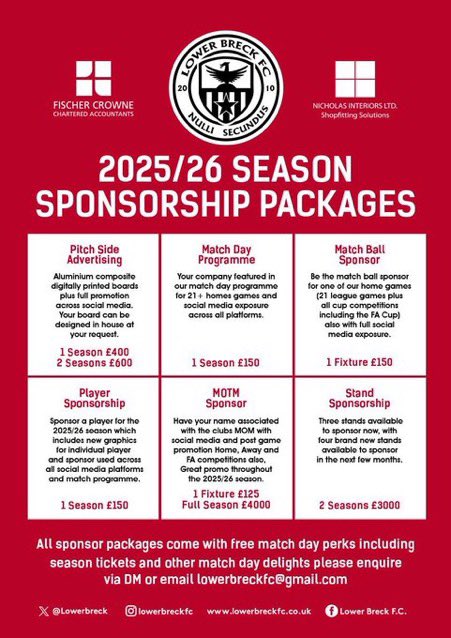 lan Byrne MP (@ianbyrnemp) on Twitter photo 15 years. 8 promotions. 106 points.
<a href="/lowerbreck/">LOWER BRECK FC</a> are now in the Northern Premier League.
From Anfield roots to national ambition, they are building something special β and they are looking for sponsors & partners to join the journey.
π§ lowerbreckfc@gmail.com
#LowerBreck 15 years. 8 promotions. 106 points.
<a href="/lowerbreck/">LOWER BRECK FC</a> are now in the Northern Premier League.
From Anfield roots to national ambition, they are building something special β and they are looking for sponsors & partners to join the journey.
π§ lowerbreckfc@gmail.com
#LowerBreck