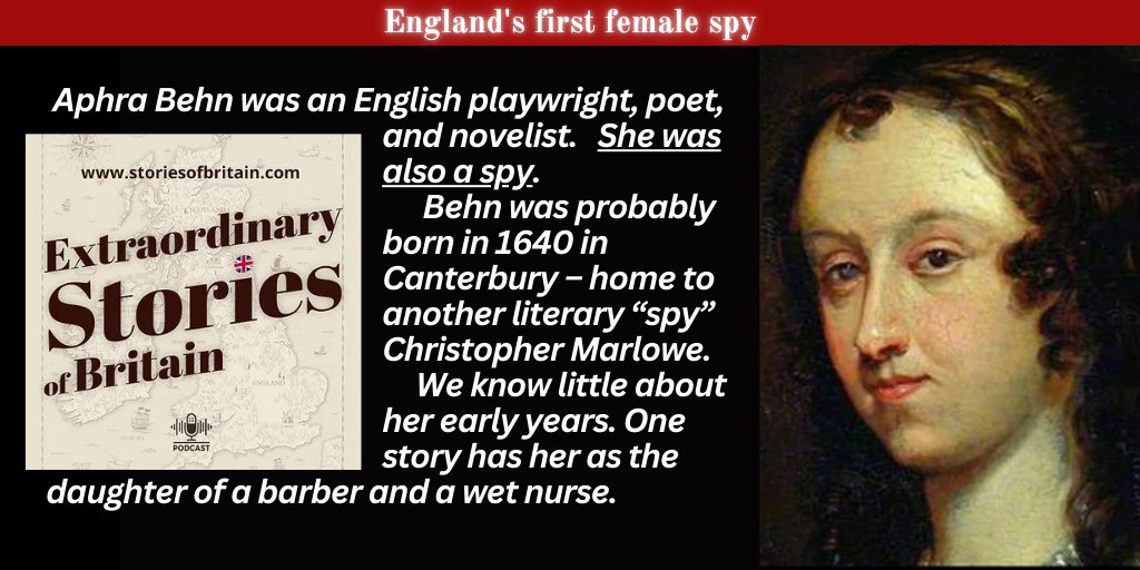 Pcast_ol's tweet image. Extraordinary Stories of Britain @storiesbritain @pcast_ol @wh2r_ol @tpc_ol @ncore_ol #History
Independent Podcast Awards nominated fun and informative history tales
Episode
England's first female spy
Find us at storiesofbritain.com