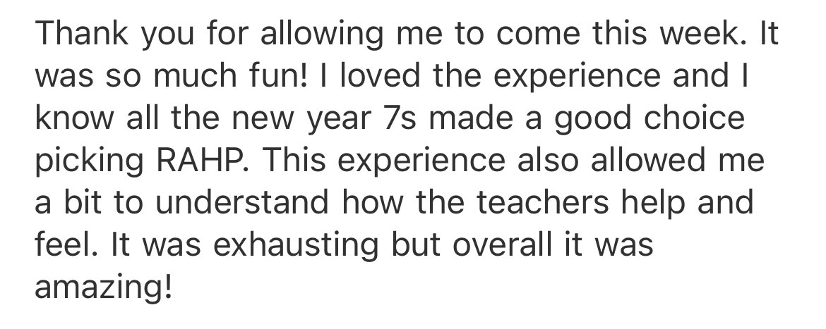 LouisEverett1's tweet image. An email from one of our Year 7 helpers at the Year 6 Summer School this week. The power of culture. These children absolutely adore their new school, their teachers and their teammates.