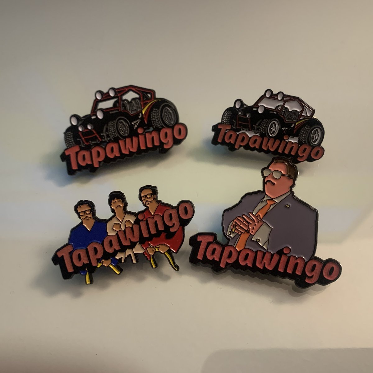 allen_hooper's tweet image. Be on the lookout for the #Tapawingo cast and crew at @Comic_Con for your chance at a collectible button.  I have all the previous ones, but there’s a new one available this weekend.  @IndicanPictures