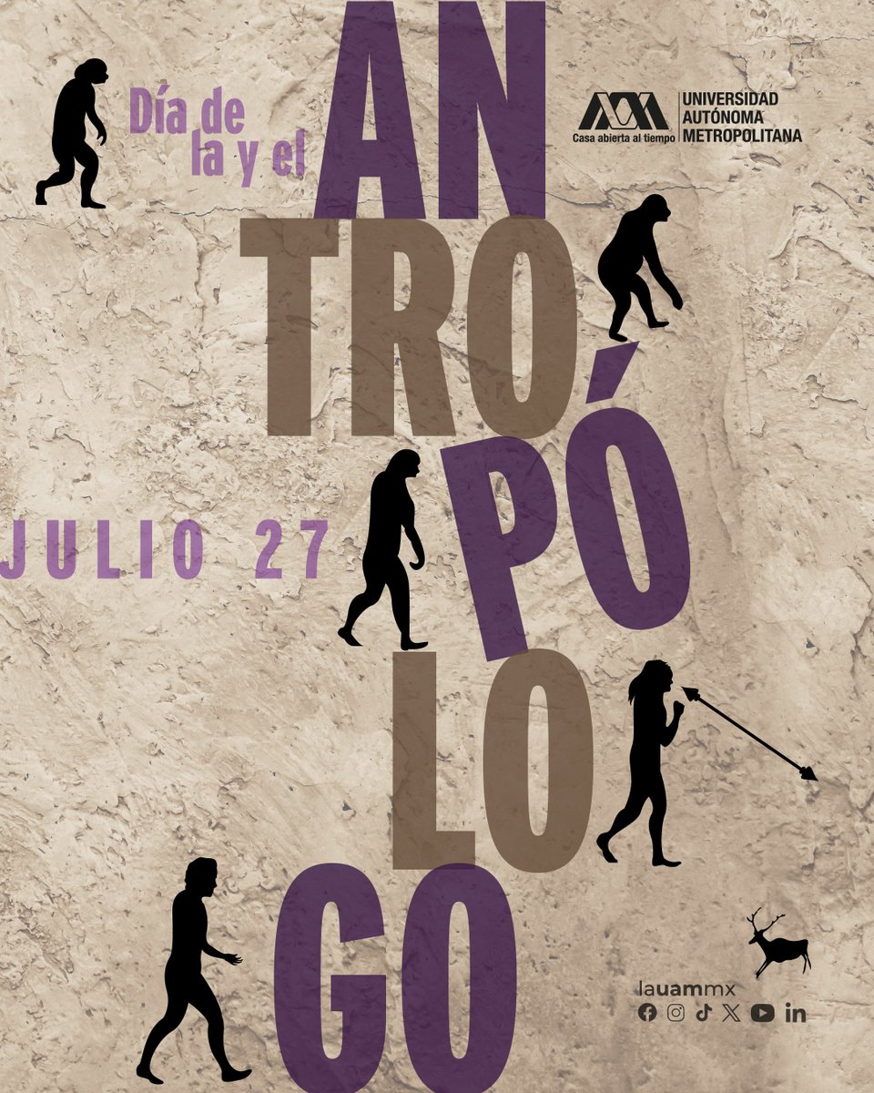 lauammx's tweet image. #LaUAMconmemora Día de la y el Antropólogo. Felicidades al alumnado, personas egresadas y profesorado de la Licenciatura en Antropología Social y del Posgrado en Ciencias Antropológicas de la Unidad Iztapalapa.

#SoyUAM #UAMIztapalapa 
#Antropología @UAM_Iztapalapa