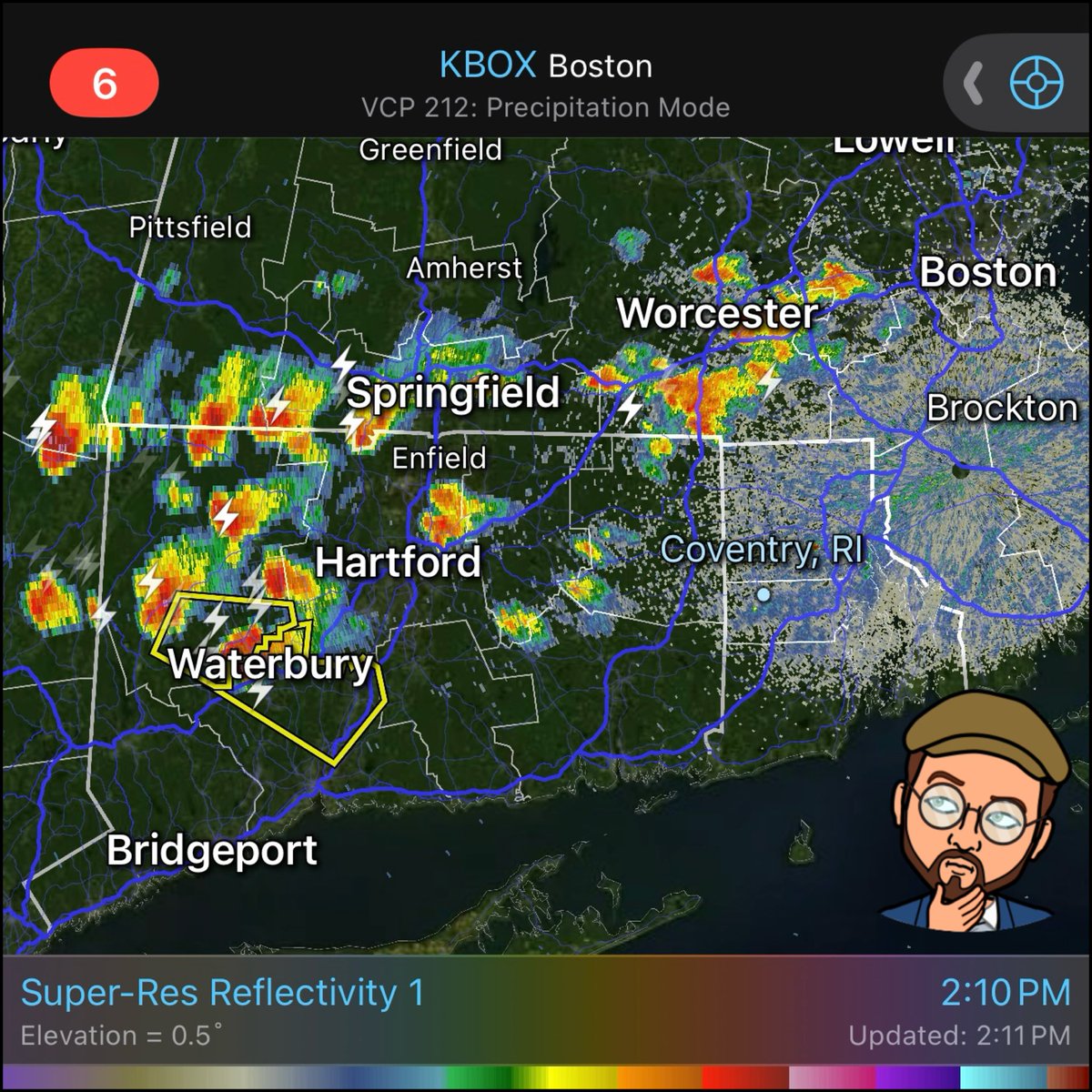 weatherinri's tweet image. ⚠️ The National Weather Service 🔮 has issued a Severe Thunderstorm Watch 👀 for all of Rhode Island ⚓️ until 9:00 p.m. 🕗 This means conditions are favorable for severe thunderstorms to develop ⛈ Scattered hail up to quarter size in diameter 🔘 Scattered Wind Gusts up to 65 MPH…