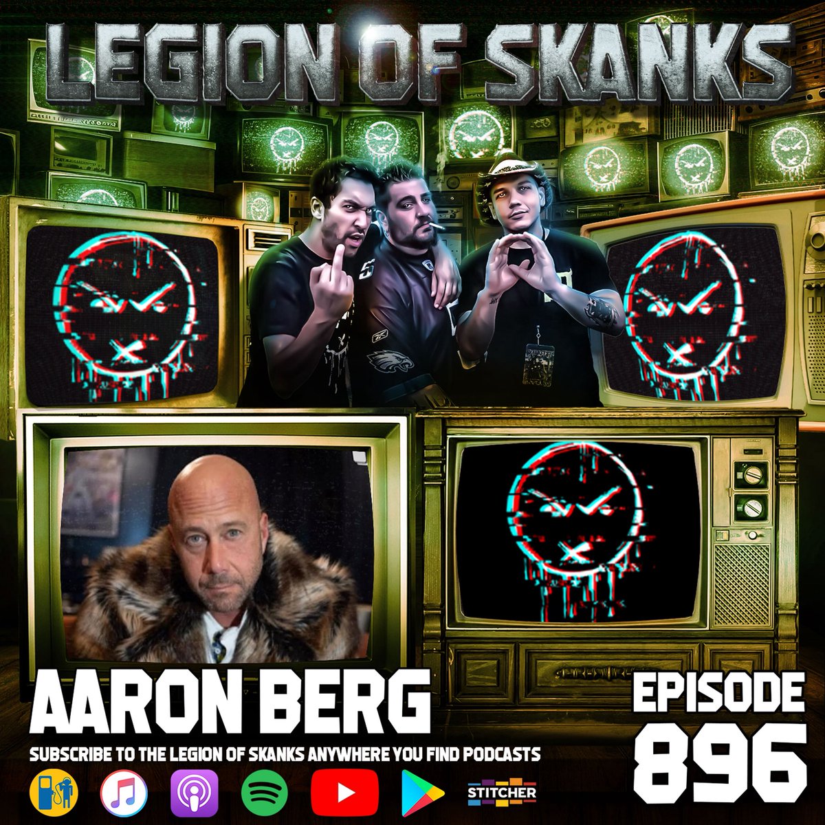 LegionOfSkanks's tweet image. ALL NEW #LegionOfSkanks w/ @aaronbergcomedy available everywhere now! Link in bio‼️