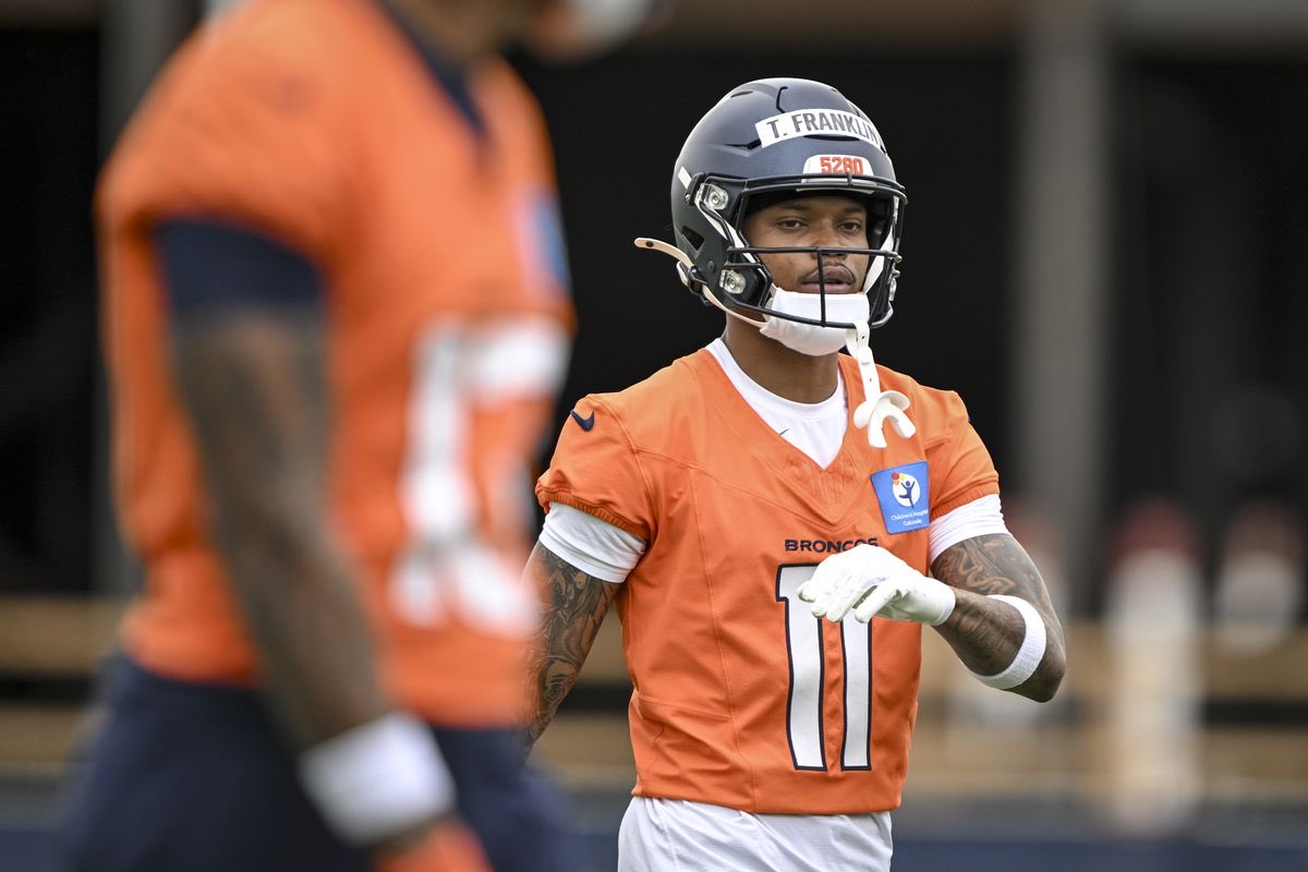 SleeperBroncos's tweet image. Troy Franklin had a very strong practice at training camp today 🔥
Rookie WR Pat Bryant also made some plays too 👀