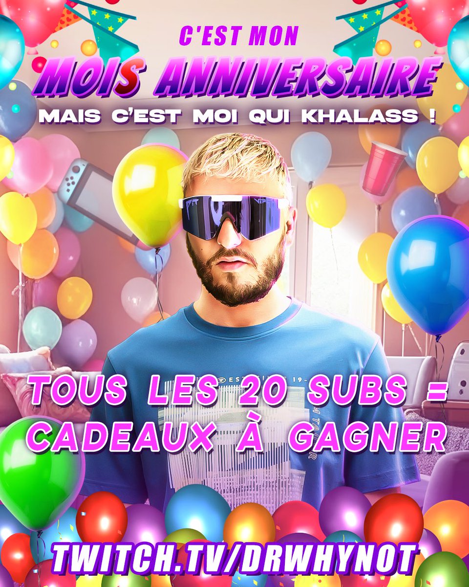 Dr_Why_Not's tweet image. Mon subathon démarre

Twitch.tv/drwhynot