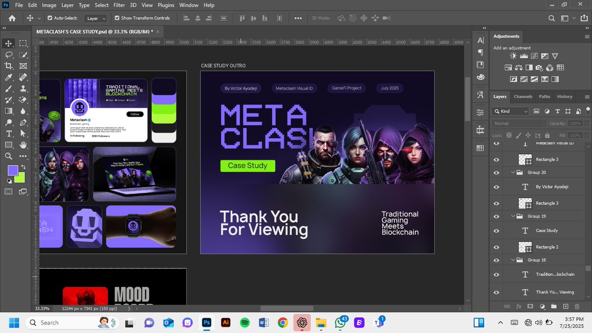veelovesdesign's tweet image. Day 19/21
The case study for Metaclash is locked in and ready to get loaded✌️.
A thread on how we arrived at this point and the case study drops tomorrow.