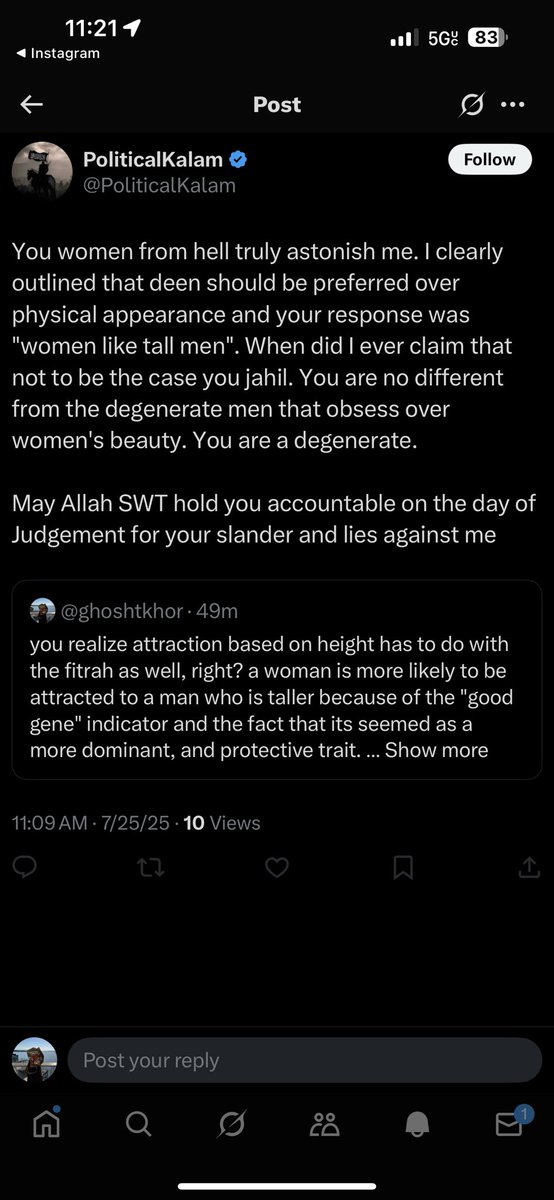 ghoshtkhor's tweet image. "woman of hell" according to a twitter man because i mentioned why women don't have a preference for short men 😪