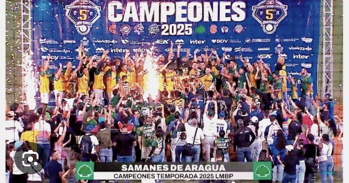 VizquelOmar13's tweet image. Felicitaciones a los Samanes de Aragua por ser Los Campeones de las 5ta edicion de la Liga Mayor de beisbol, tremendo campeonato, lucharon con todo! Grandes! 🔥⚾️ @LMBP_ve @samanesbbc #MasBeisbol