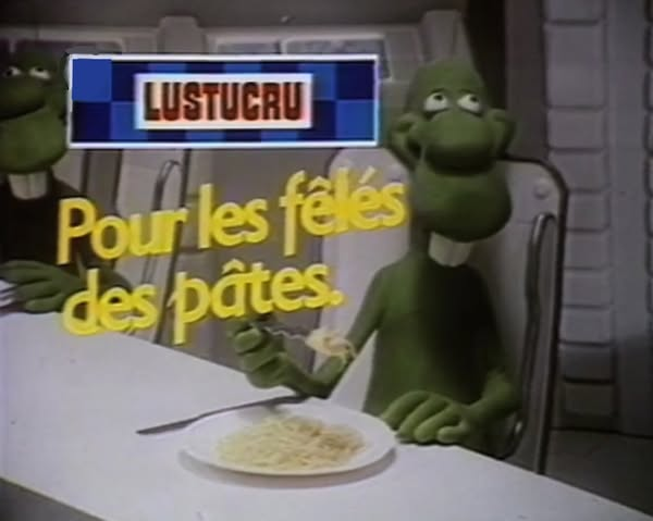 Generations7080's tweet image. Les publicités Lustucru avec Germaine et les Martiens. 🥰 Elle fait partie intégrante de notre héritage télévisuel d'enfance !