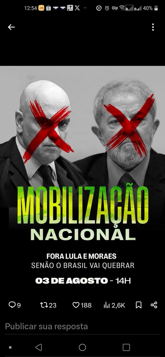 TogaVeia's tweet photo. @CNNBrasil #ForaLulaMoraes https://t.co/mG4ni9OH1Q