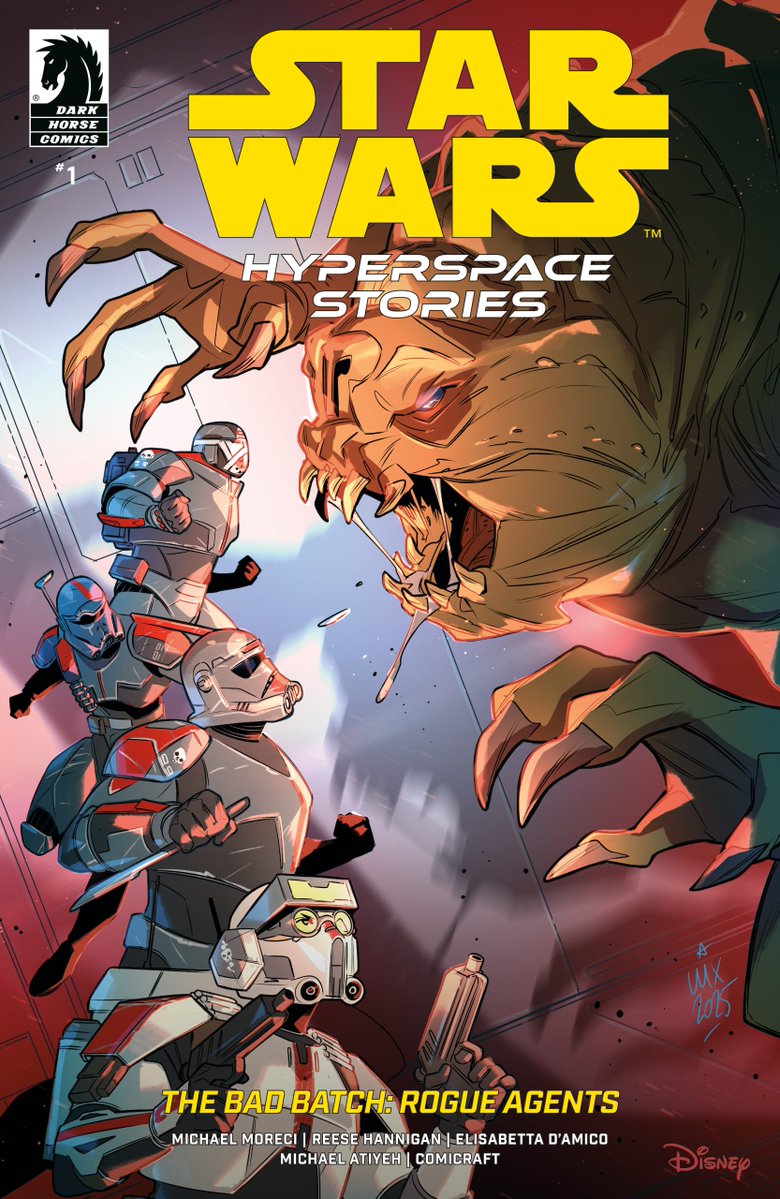 StarWarsNewsNet's tweet image. Just announced at San Diego Comic-Con: another Bad Batch comic!
The Bad Batch: Rogue Agents from @DarkHorseComics is coming this December! Issue #1 drops on 12/17.
Get a closer look at the covers and first story details: starwarsnewsnet.com/2025/07/the-ba…