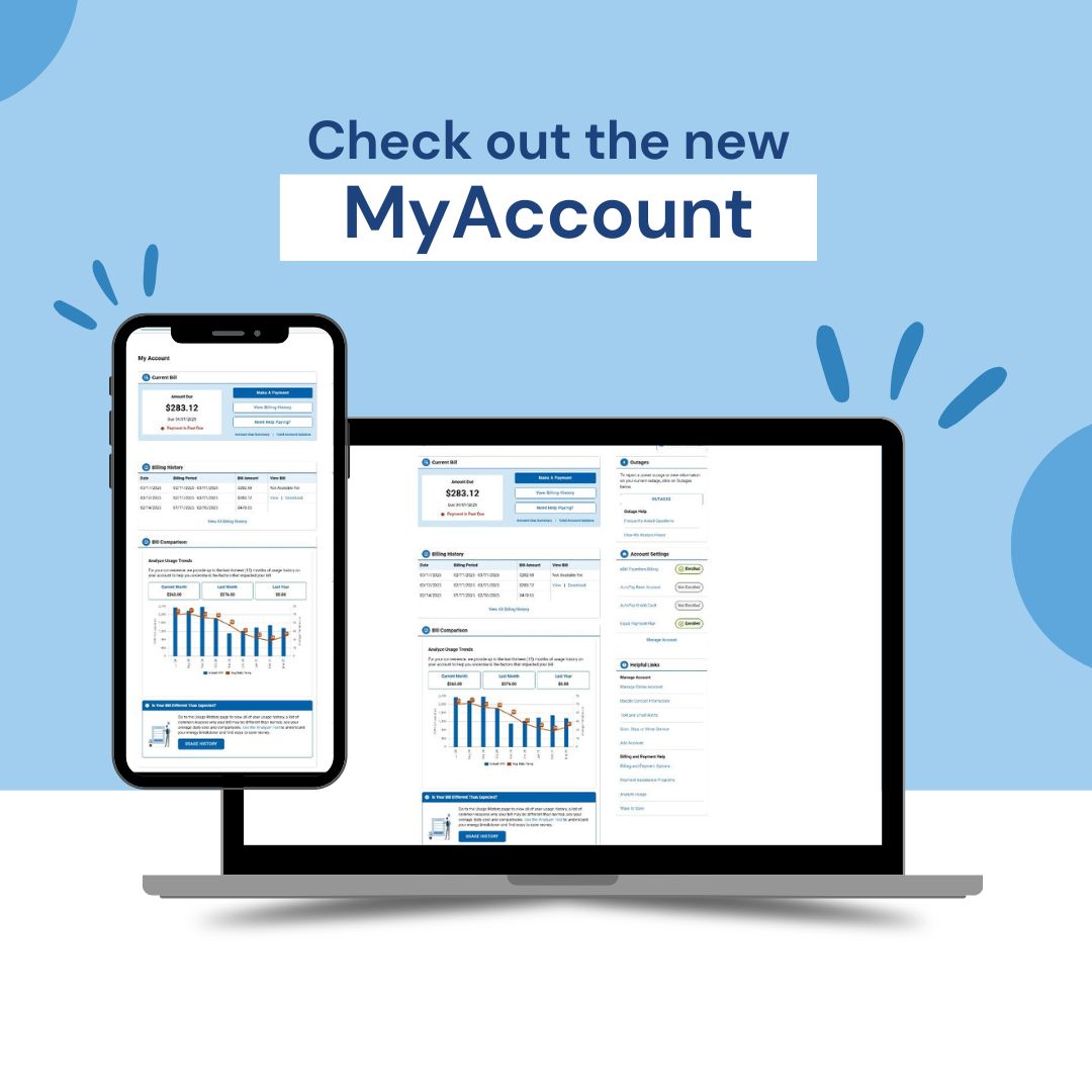 🖥️ 📱 We've made some exciting updates to MyAccount to make managing your account easier than ever. Check out the new look: spr.ly/6182fMBRw