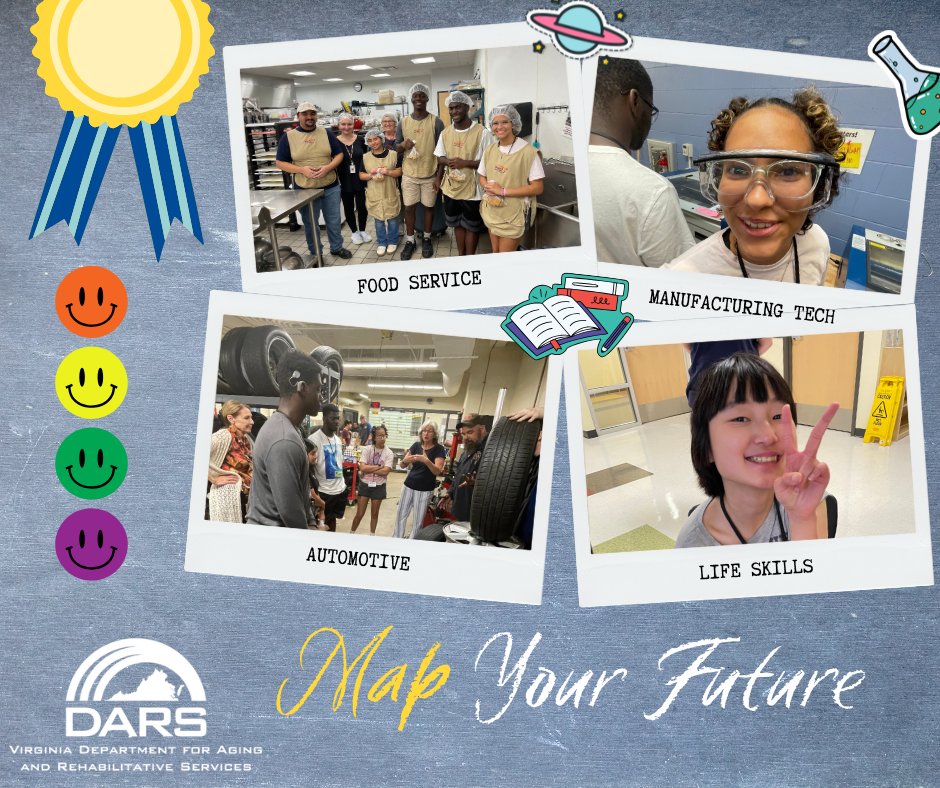 From July 16–18, DARS Deaf Services hosted the Map Your Future (MYF) program at the Wilson Workforce &amp; Rehabilitation Center! Students who are deaf, hard of hearing and deafblind came together for hands-on learning, training and mentorship from professionals in the field.