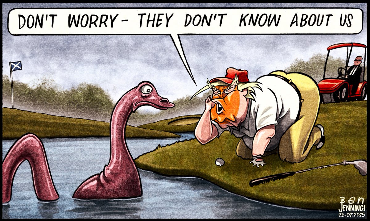 This weekend's <a href="/theipaper/">The i Paper</a> cartoon
#Trump #TrumpScotlandVisit