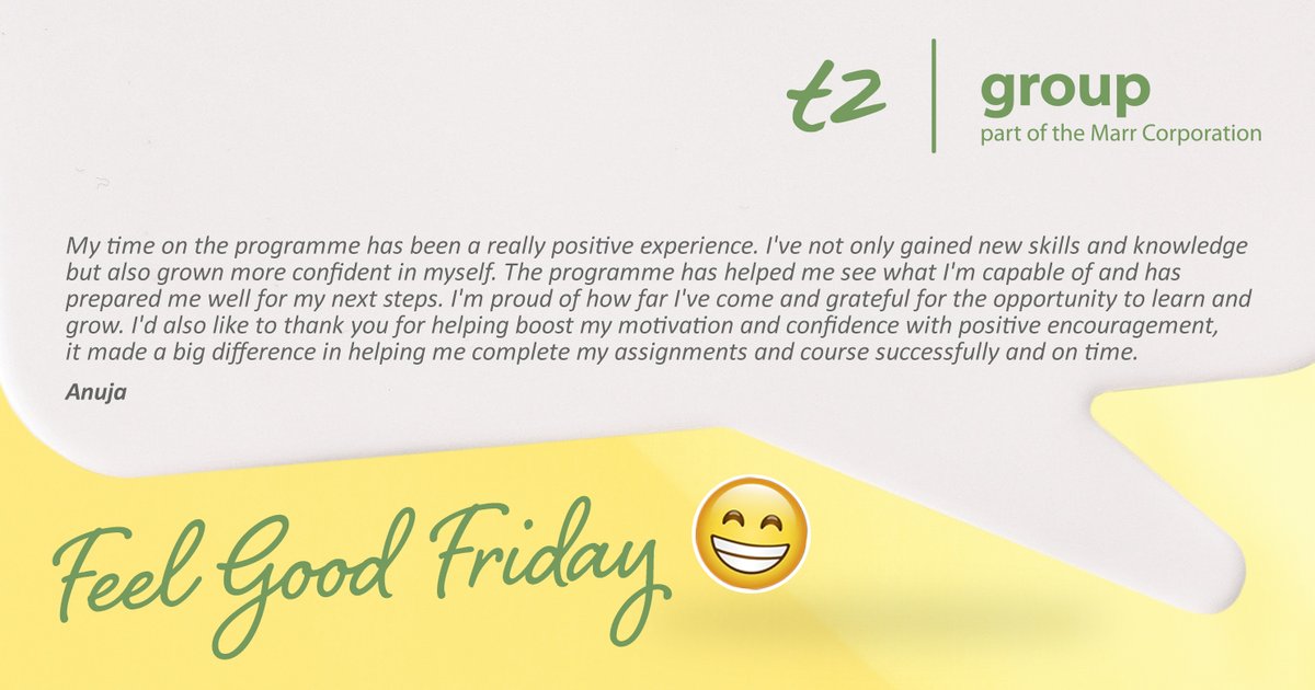 t2apprentice's tweet image. 💛 Feel Good Friday 💛 

This week, we’re celebrating two amazing learners whose stories show the power of perseverance, reflection, and personal development.

Well done to you both! Your journeys are a real inspiration 💪

#FeelGoodFriday #t2Group #ApprenticeshipsWork
